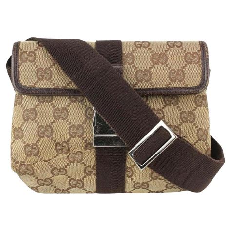 gucci fanny pack brown|authentic Gucci fanny pack.